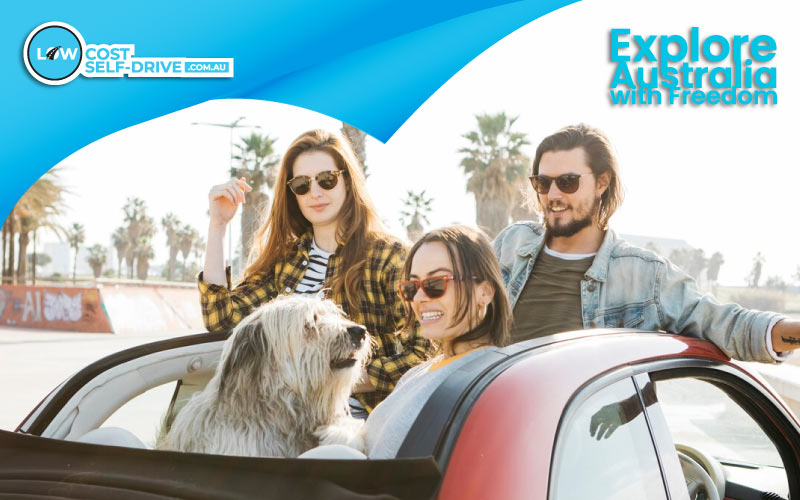 family driving by Aussie landmarks, family trip, Renting from Low Cost Self-Drive
